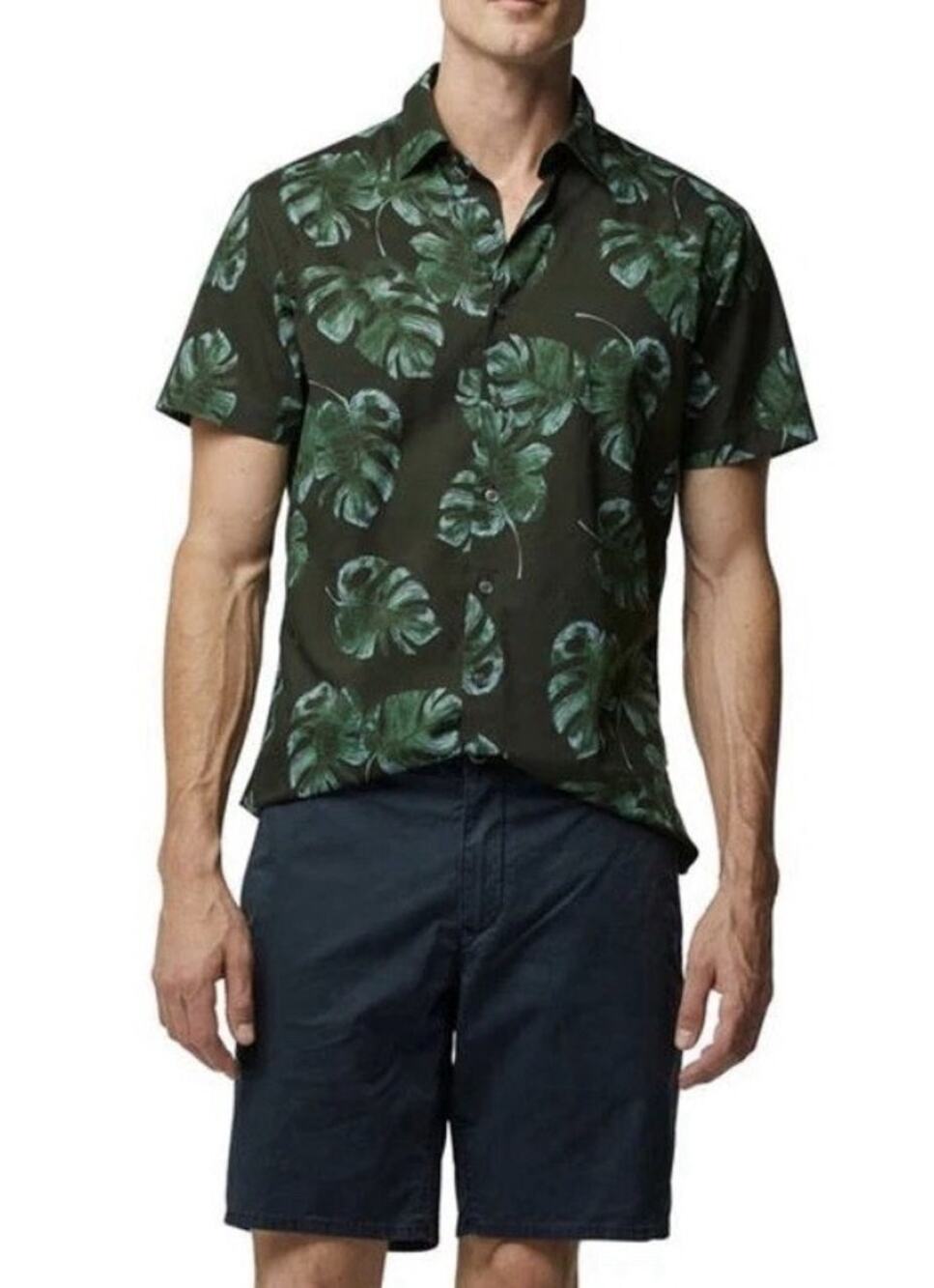 Rodd & Gunn Buckleton Short Sleeve Sports Fit Shirt Deep Forest Men's Size S NWT
